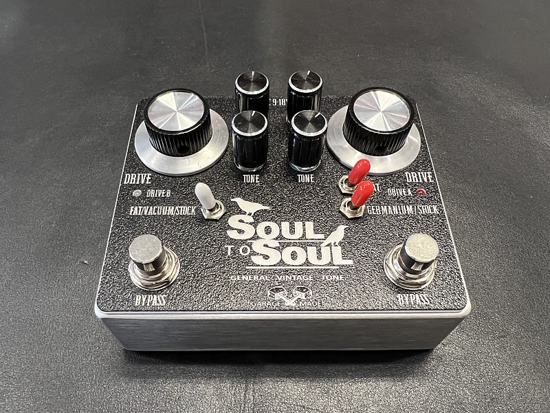 General Vintage Tone Soul to Soul Overdrive pedal  - silver/black SRV image 1