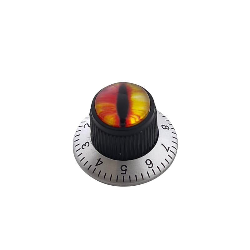 Dragon Eyes (Viper Red and Yellow) Custom Guitar Knobs Reverb