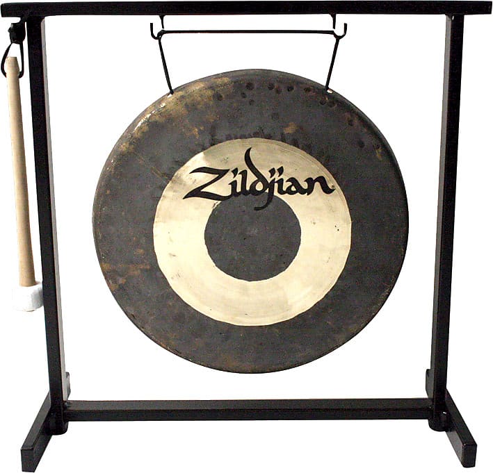 Zildjian 12 Traditional Gong and Table-Top Stand Set image 1