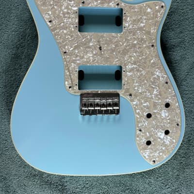 Warmoth Telecaster Deluxe Body Sonic Blue w/ Cream binding