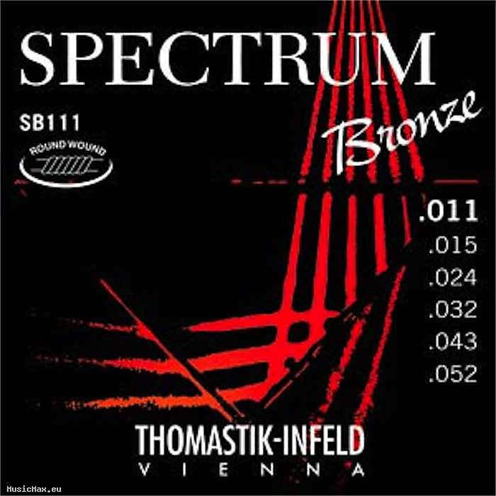 THOMASTIK SB111 Spectrum 11-52 Acoustic Guitar Strings image 1