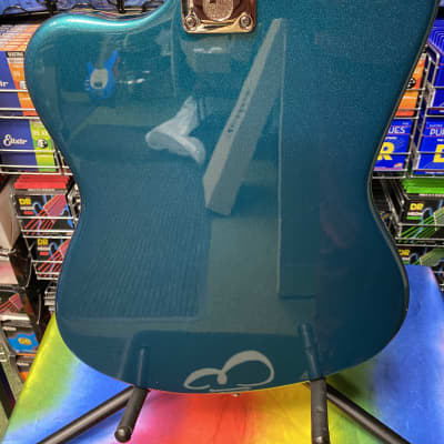 Italia Modena Challenge electric guitar in metallic turquoise - Made in Korea image 23