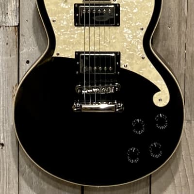 New D'Angelico Premier Atlantic Single Cutaway HH with Stoptail, Black, Support Small Biz, Buy Here! image 3