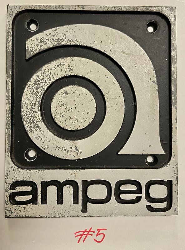 Ampeg Badge/Logo ca. 1969-1972 - cast metal | Reverb Canada