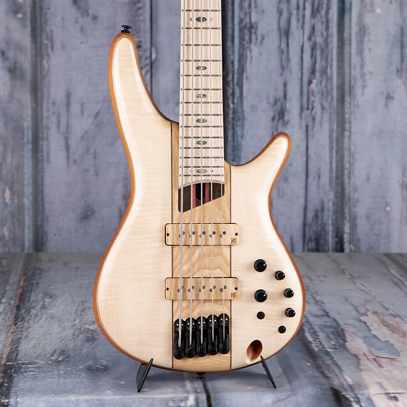 Ibanez Premium SR5FMDX2 5-String Bass, Natural Low Gloss | Reverb