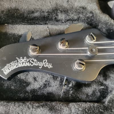 Ernie Ball Music Man Stingray 2017 - Stealth Black / Custom Jason Voorhees Paintjob image 4