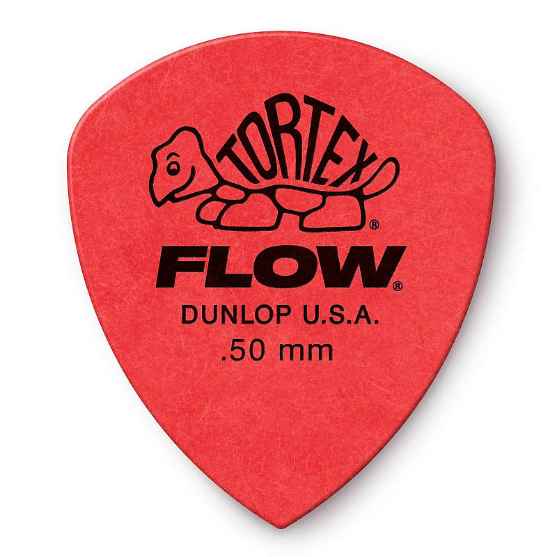 Dunlop 558P.50 Tortex Flow Standard .50mm Guitar Picks, 12 Pack image 1