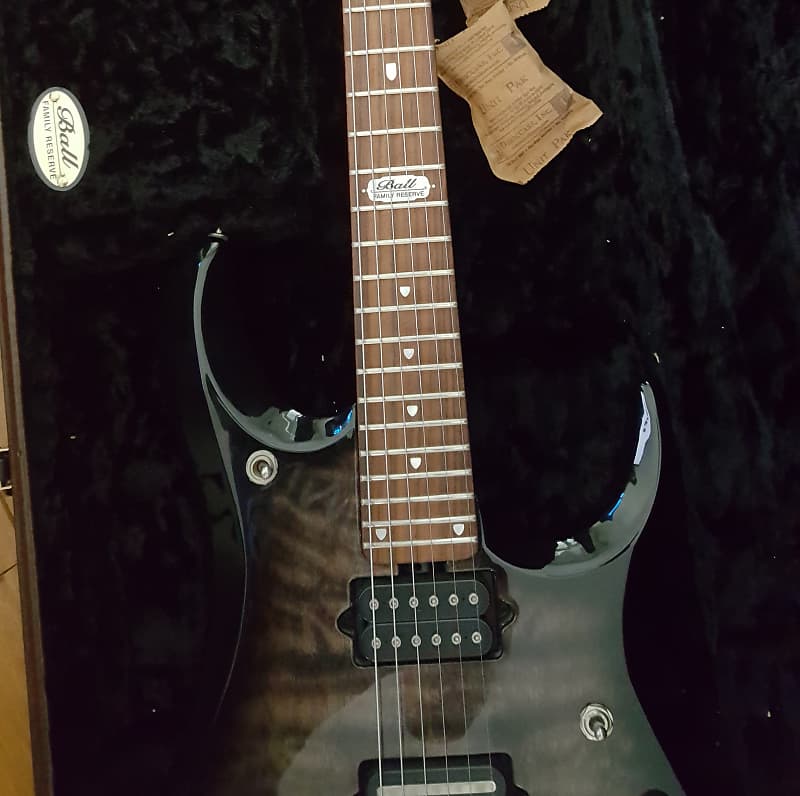 Music Man JP6 BFR Trans Black Quilt EBMM Ernie Ball John