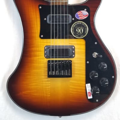 Rickenbacker 480XC 90th Anniversary Electric Guitar, TobaccoGlo W/Vintage Case image 1