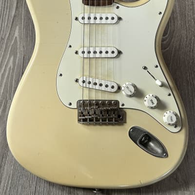 Haar S Vintage White Relic Flamed Maple Neck & Lindy Fralin Blues Specials for sale