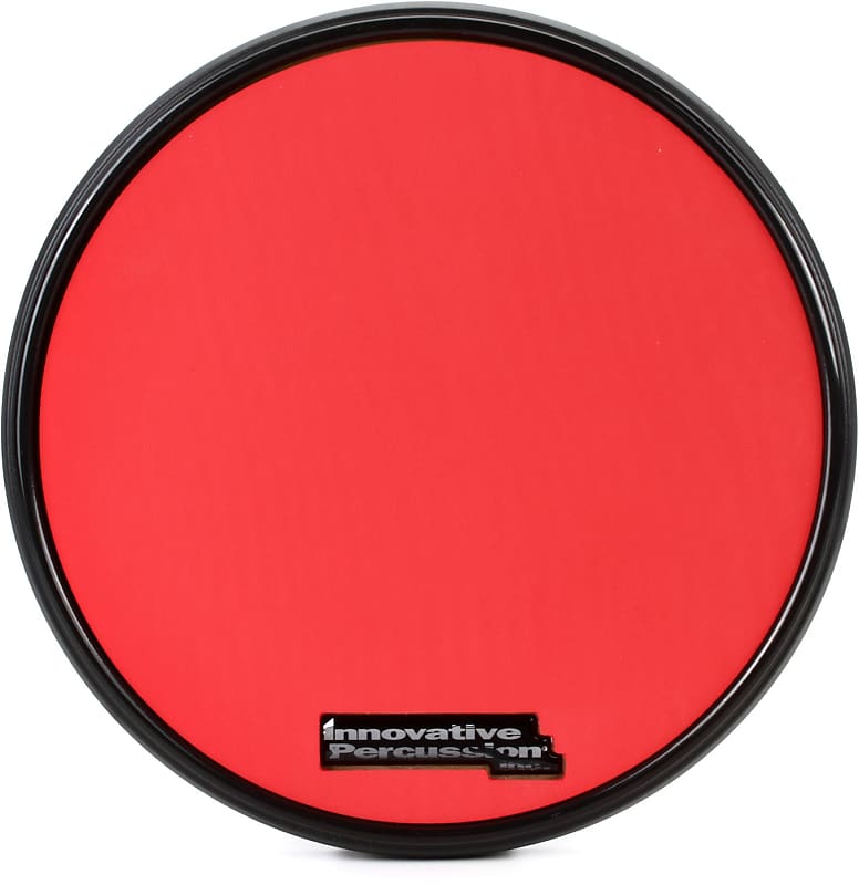 Innovative Percussion RP-1R Red Gum Rubber Practice Pad with Rim image 1
