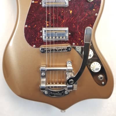Fender PU2 Maverick Dorado Limited Edition, Firemist Gold, Bigsby Vibrato, W/HSC image 5