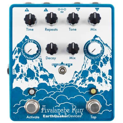EARTHQUAKER Avalanche Run V2 Stereo Delay & Reverb with Tap Tempo for sale