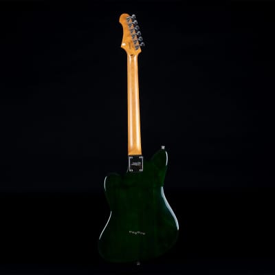 JET JJ-350 GR Offset Electric Guitar - Transparent Green image 7