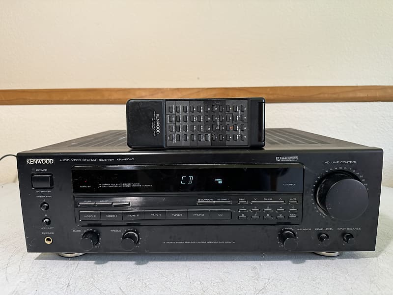 Kenwood KR-V6060 Receiver HiFi Stereo Vintage Home Audio 4 Channel Phono Radio  			