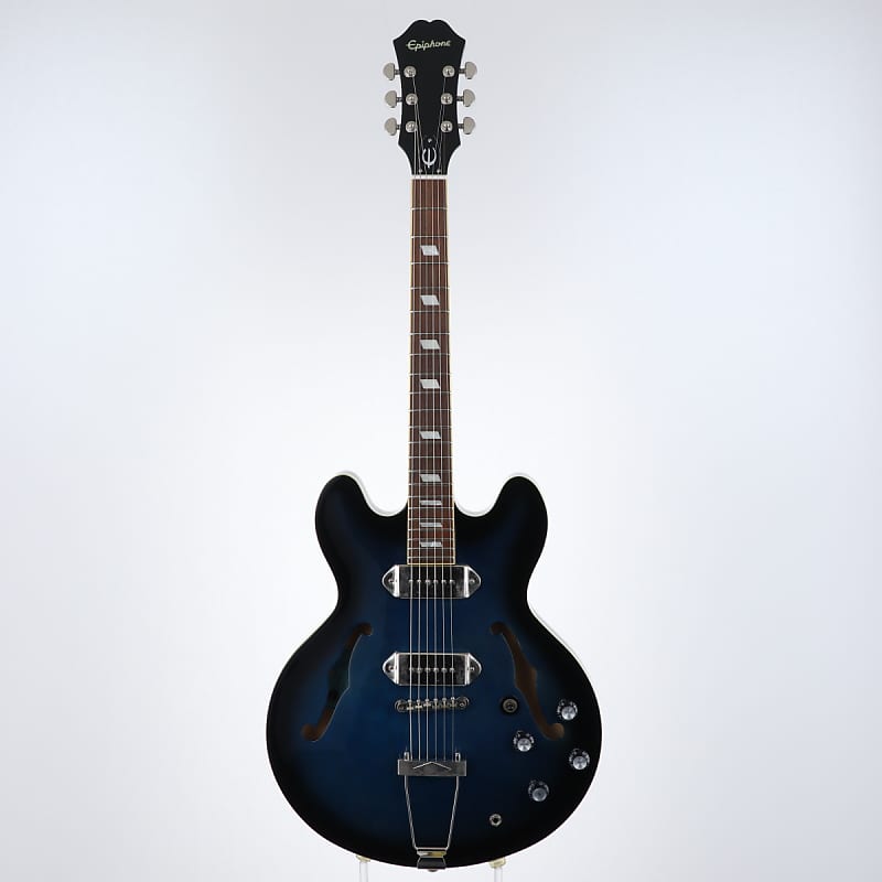 【未使用品】 Clark Gary Epiphone Jr. Casino Blu and Blak Signature ギター