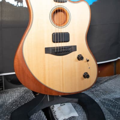 Fender American Acoustasonic Jazzmaster Acoustic-electric Guitar - Natural image 2