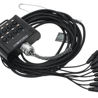 XSPRO 8 Channel 30' Pro Drop Extension XLR Snake Cable 8x30 image 2