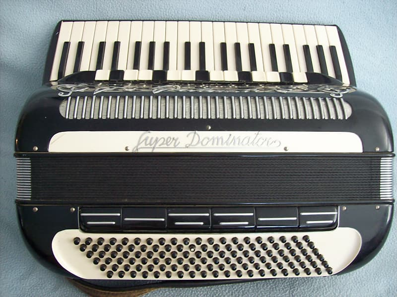 Galanti 1960s Super Dominator Accordion, black | Reverb