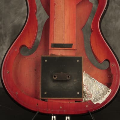 1966 AMPEG AEB-1 electric Horizontal "Scroll" Bass w/original paperwork!!! image 22