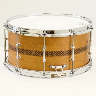 TreeHouse Custom Drums 7x14 6-ply Maple Snare Drum with Celtic Knotwork image 4