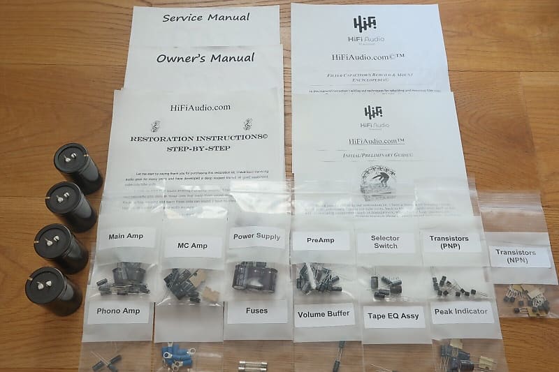 Marantz 1300DC restoration kit filter capacitor repair rebuild fix  			