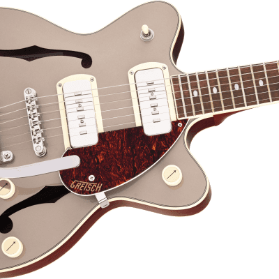 Gretsch G2655T-P90 Streamliner™ Center Block Jr. Double-Cut P90 with Bigsby®  Sahara Metallic and Vintage Mahogany Stain image 5