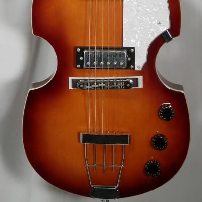 Hofner HOF-HI-459-PE-SB Ignition Pro Violin Style Electric Guitar - Sunburst image 2