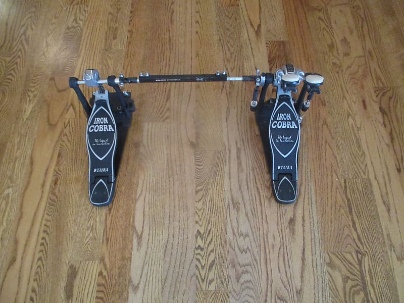 Tama Iron Cobra Double Bass Drum Pedals, Dual Chain Drive, Reverb