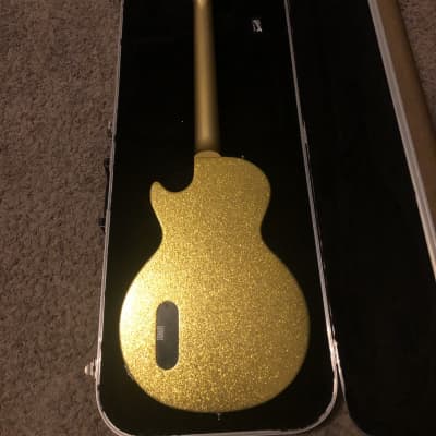 Gibson Les Paul Junior gold sparkle refinish image 5