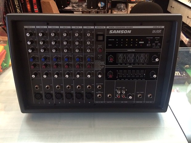 Samson XM410 Powered Stereo Mixer SAXM410 B&H Photo Video