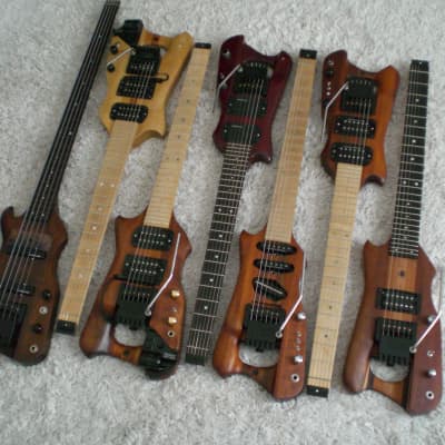 Harrower The Studio JB & Jazz pickups 1999 Natural Wood, Old Growth Honduras Mahoghany, Hard Rock Ma image 4