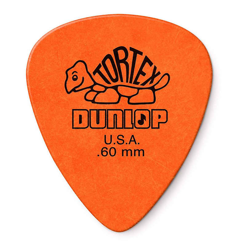 Dunlop 418 Tortex Standard Guitar Picks Orange .60mm 36-Pack 418B.60 image 1