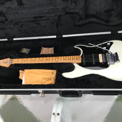 Music Man  Cutlass with Locking "Floyd" Tremolo and Axis Sport Pickups  2017 Ivory White image 1