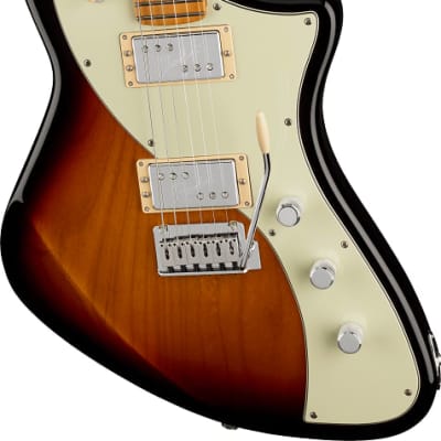 Fender Player Plus Meteora HH Electric Guitar. Maple Fingerboard, 3-Color Sunburst image 5