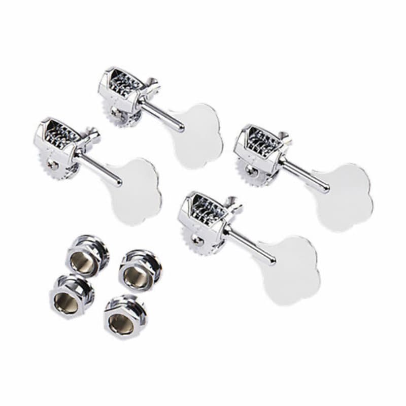 FENDER - Deluxe Bass Tuners with Fluted-Shafts (4)  Chrome - 0992006000 image 1
