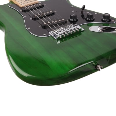 （Accept Offers）Glarry GST Electric Guitar Green Guitar + Bag Pick Strap + Accessories image 8