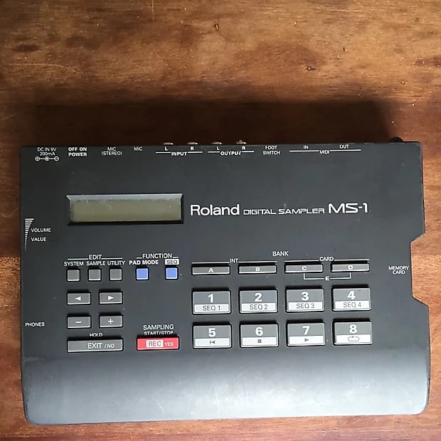 Roland MS-1 Digital Sampler Black 1990s image 1