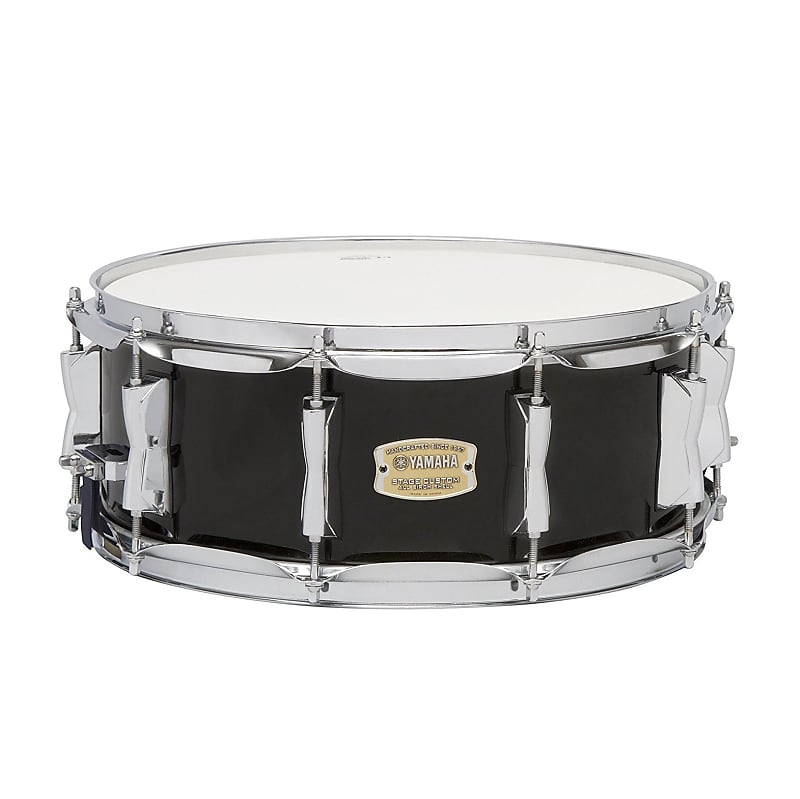 Yamaha Stage Custom Birch 14x5.5 Snare Drum Raven Black image 1