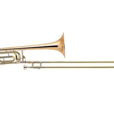 Bach 42BG Stradivarius Profess Tenor Trombone w/ F Rotor Trad Wrap Gold Brss Bll image 2