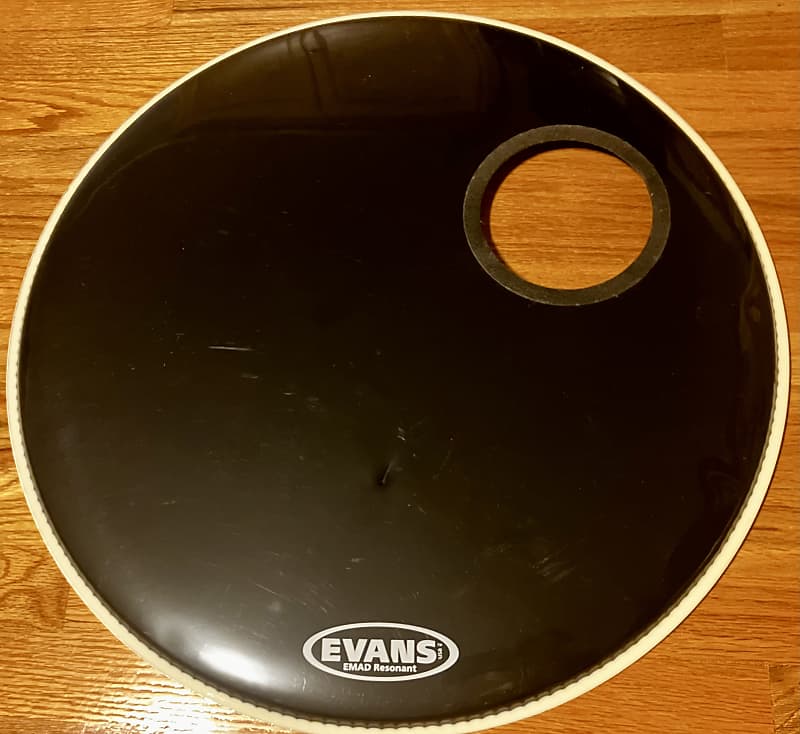 Evans emad resonant bass deals drum head