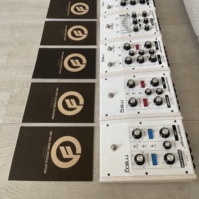 Moog Voyager XL & Moogerfooger Complete Collection (white edition) with lots of accessories White Edition image 11