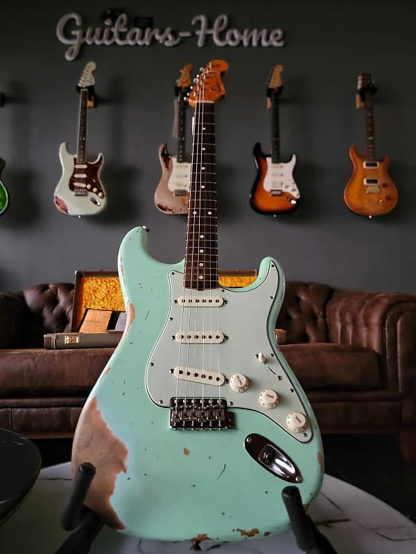 Fender Stratocaster 1962 Custom Shop '62 - Heavy Relic Surf Green image 1