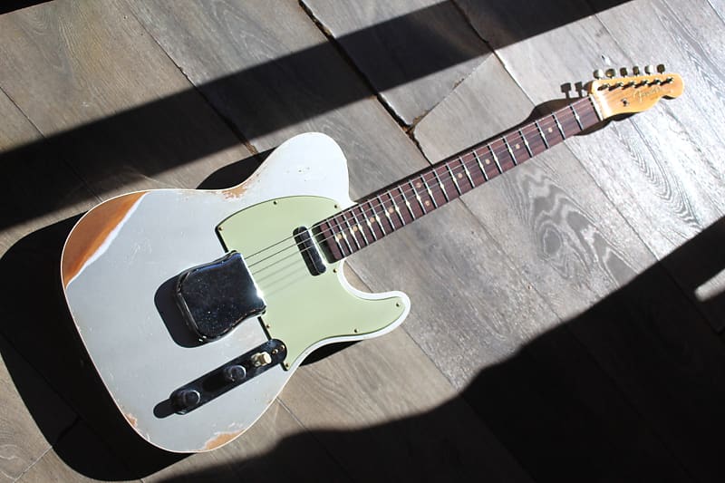 FENDER "Custom Shop 1960 Telecaster Custom Heavy Relic,Aged Inca Silver" HARDCASE, PAPERS image 1