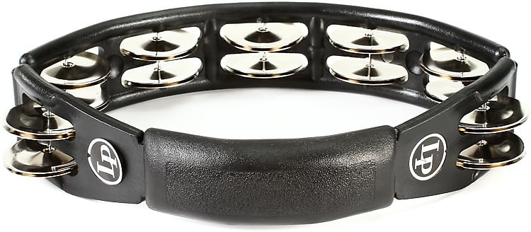 Latin Percussion Cyclops Handheld Tambourine - Black with Steel Jingles image 1