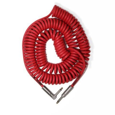 Bullet Cable 30′ Red Coil Cable image 1