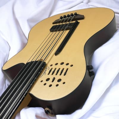 Godin Acoustic/Electric A5 Ultra FRETLESS, Natural *Factory Cosmetic Flaws = Save $! image 7