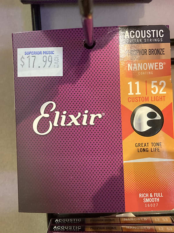 Elixir 11/52 Phosphor Bronze 2023 ( Fresh ) - New in sealed | Reverb