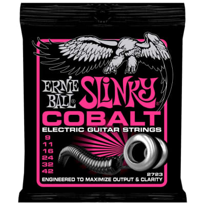 Ernie Ball 2723 Cobalt Super Slinky Electric Guitar Strings (9-42) image 1