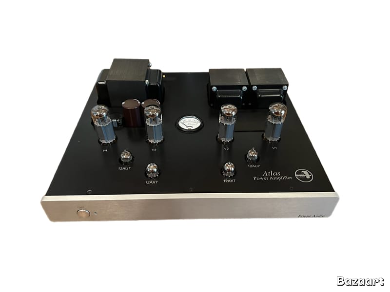 Rogue Audio Atlas silver, Power Amplifier 55 WPC, nearly new condition.  			